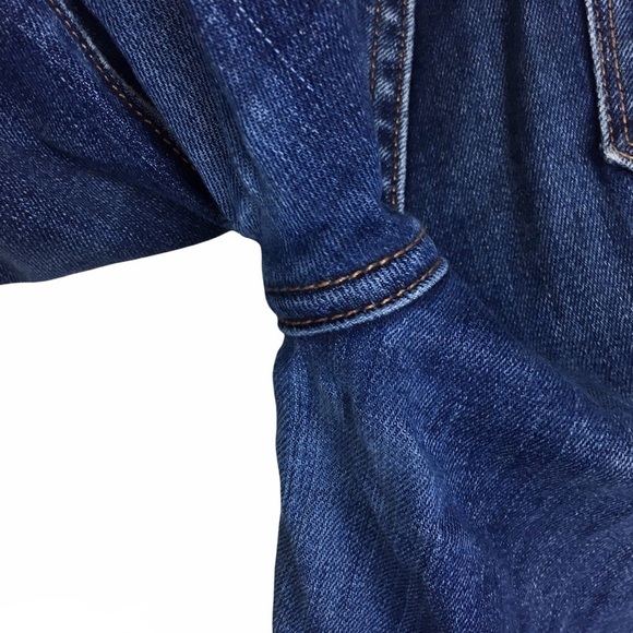 J CREW Factory Jeans Skinny Stretch Mid Rise Medium Wash Denim Slim Size 27/28 - Picture 12 of 13